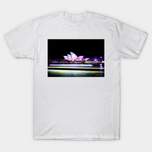 Sydney Opera House during the Vivid Festival. T-Shirt